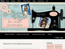 Tablet Screenshot of dolliesdressmaker.com